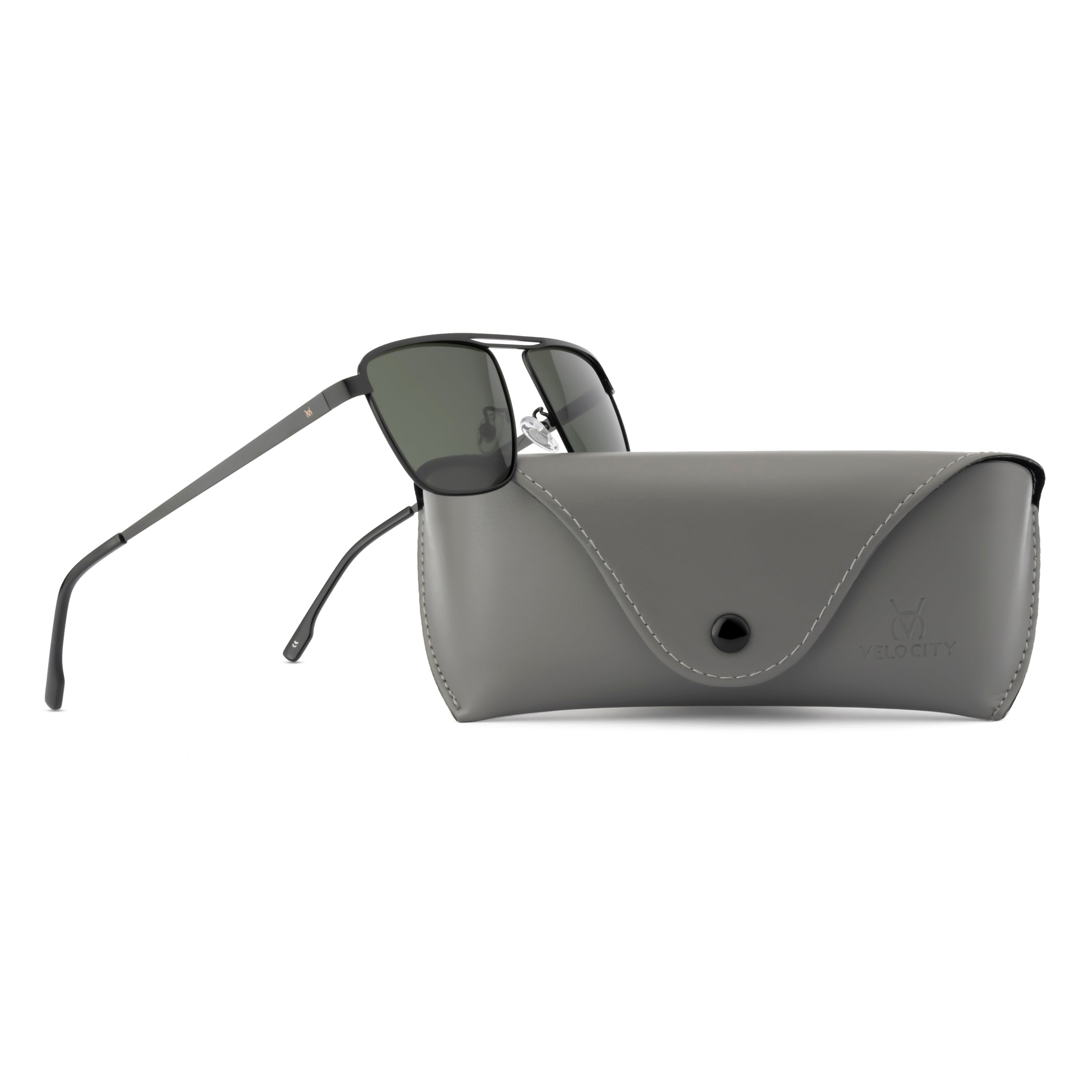 Velocity Polarized Sunglass Full Rectangle Rim