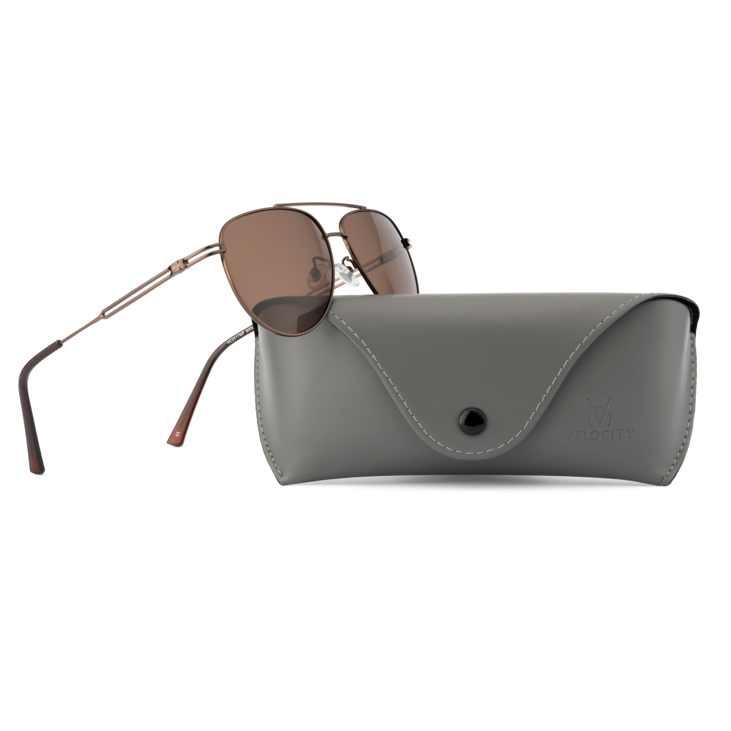 Velocity Polarized Sunglass Full Aviator Rim