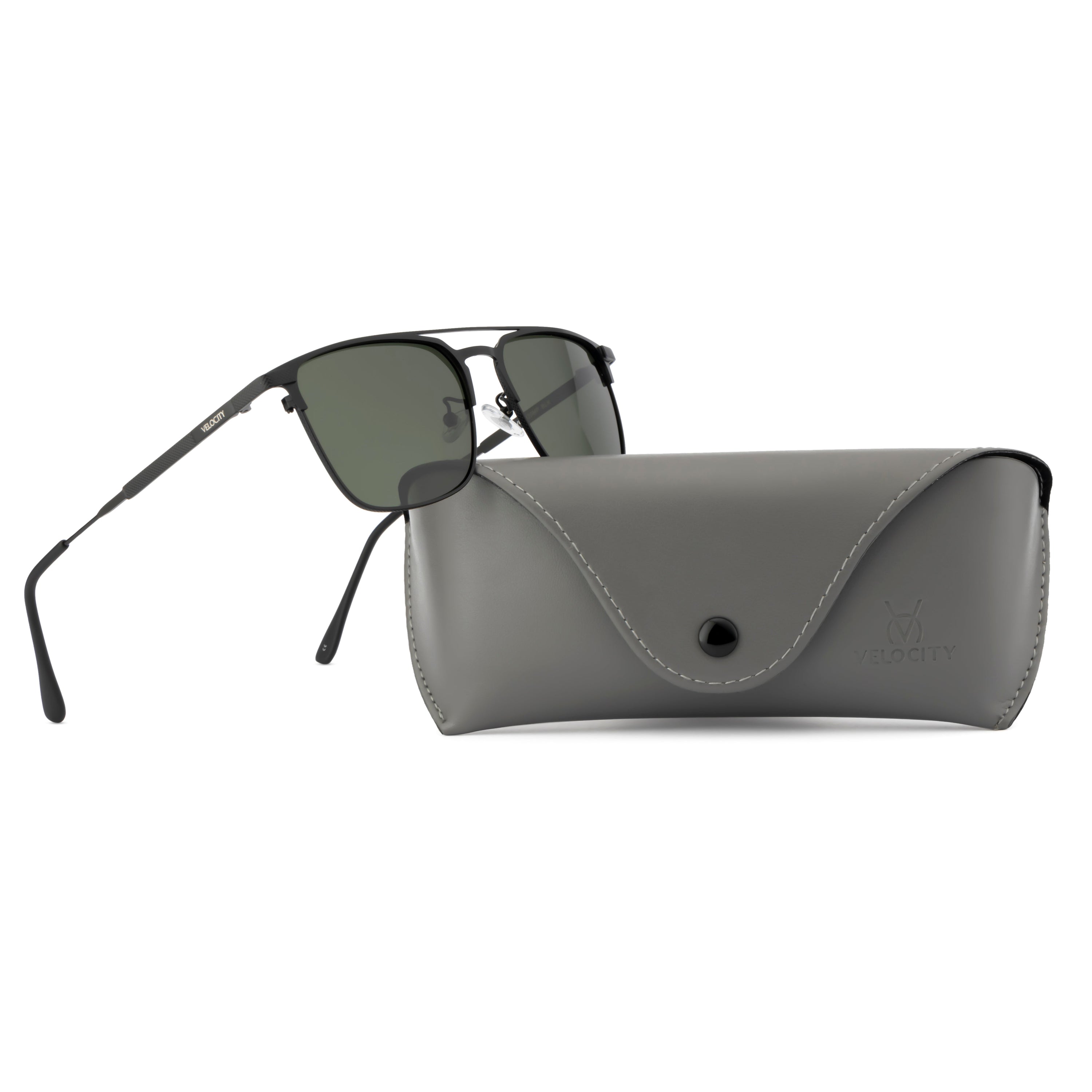 Velocity Polarized Sunglass Full Rectangle Rim