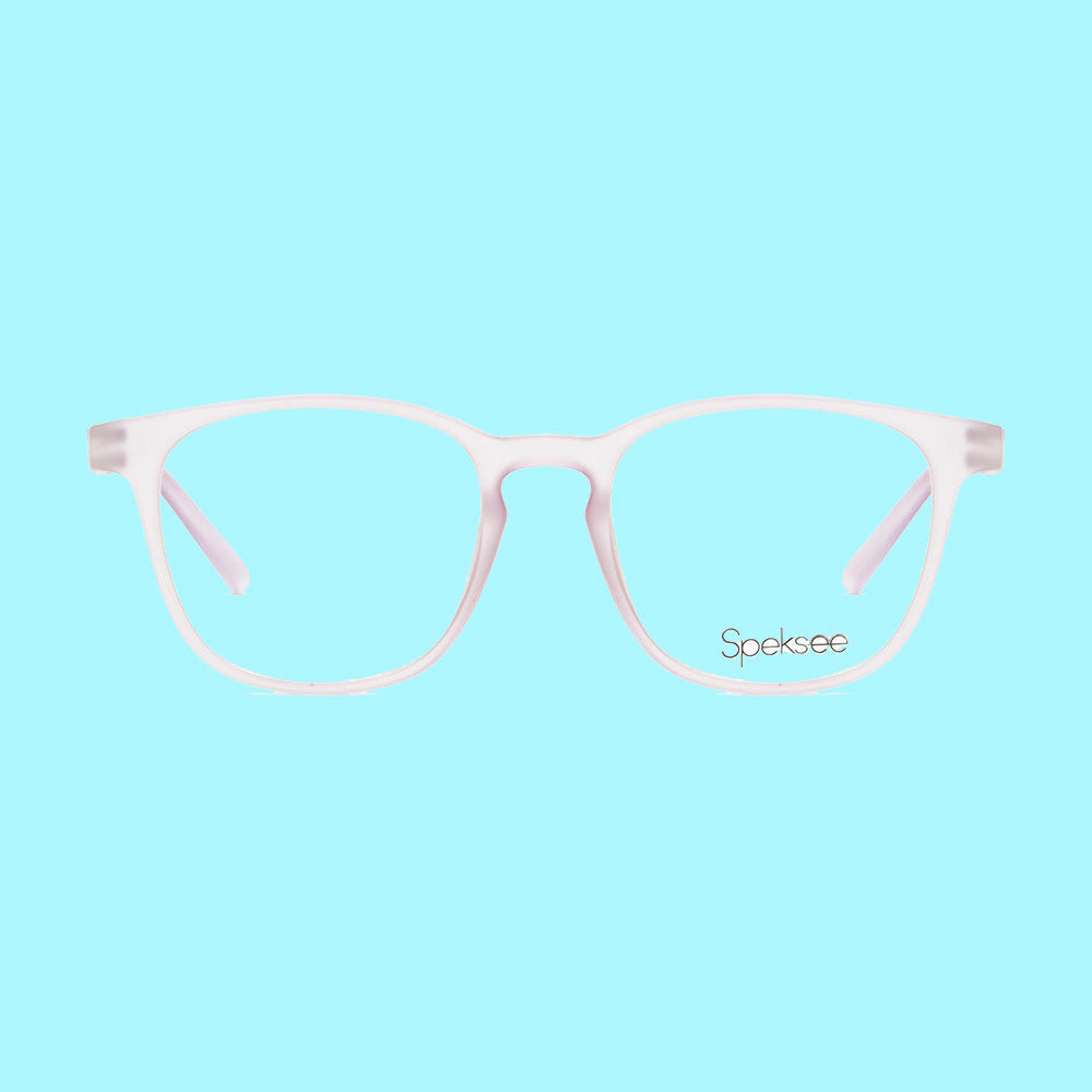 Speksee Light Pink Rectangle Full Rim Eyeglasses