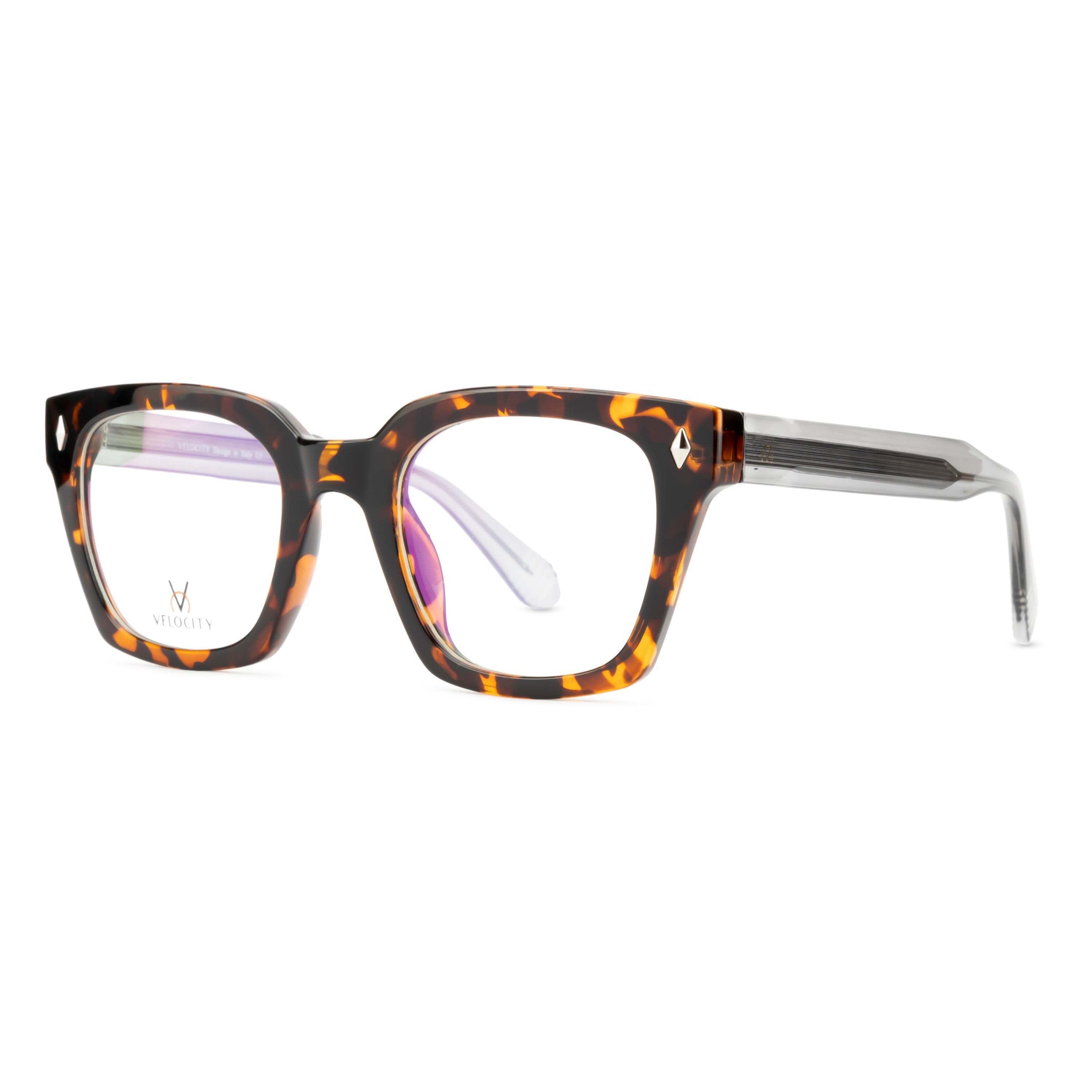 Velocity Square Full Rim Eyeglasses - Green