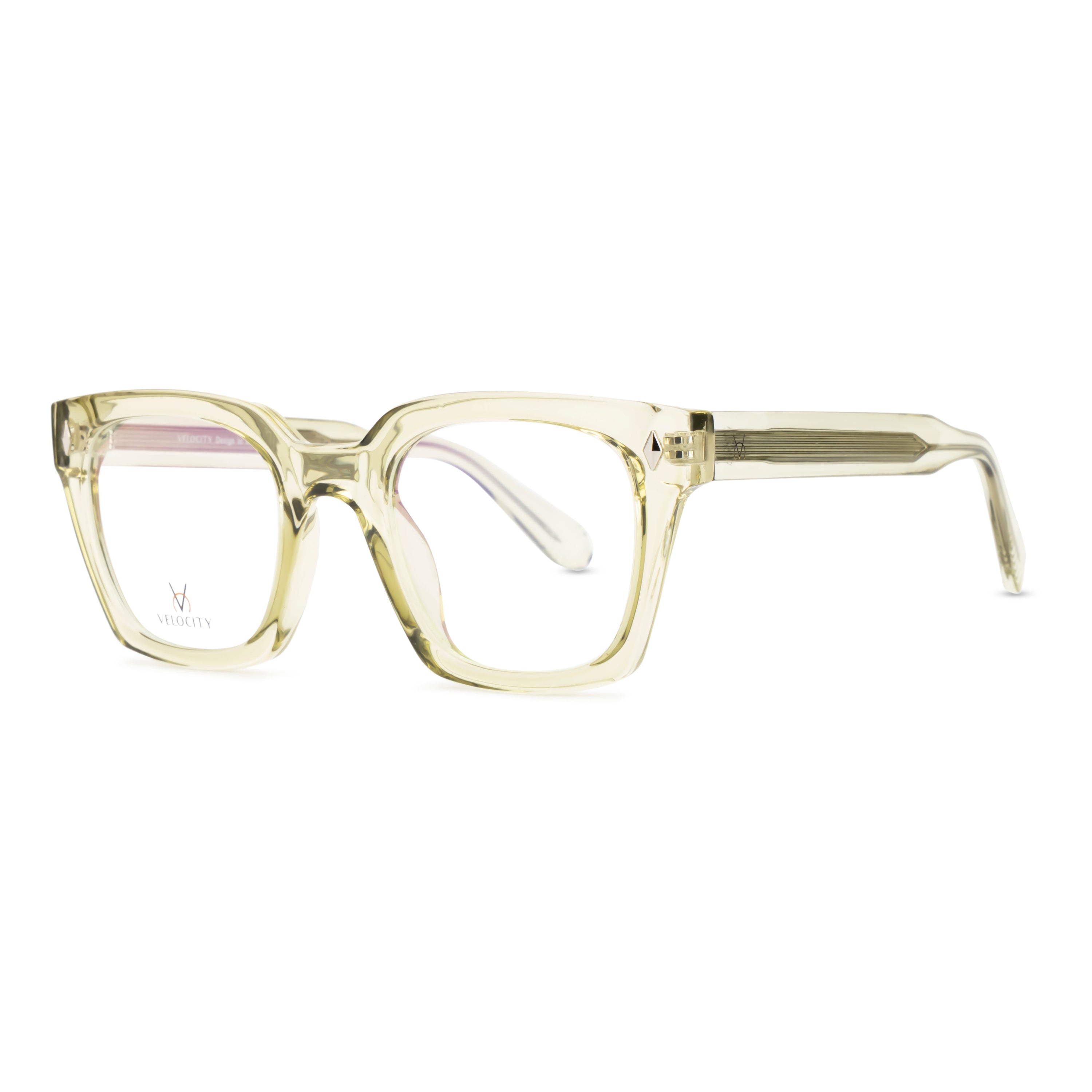 Velocity Square Full Rim Eyeglasses - Green