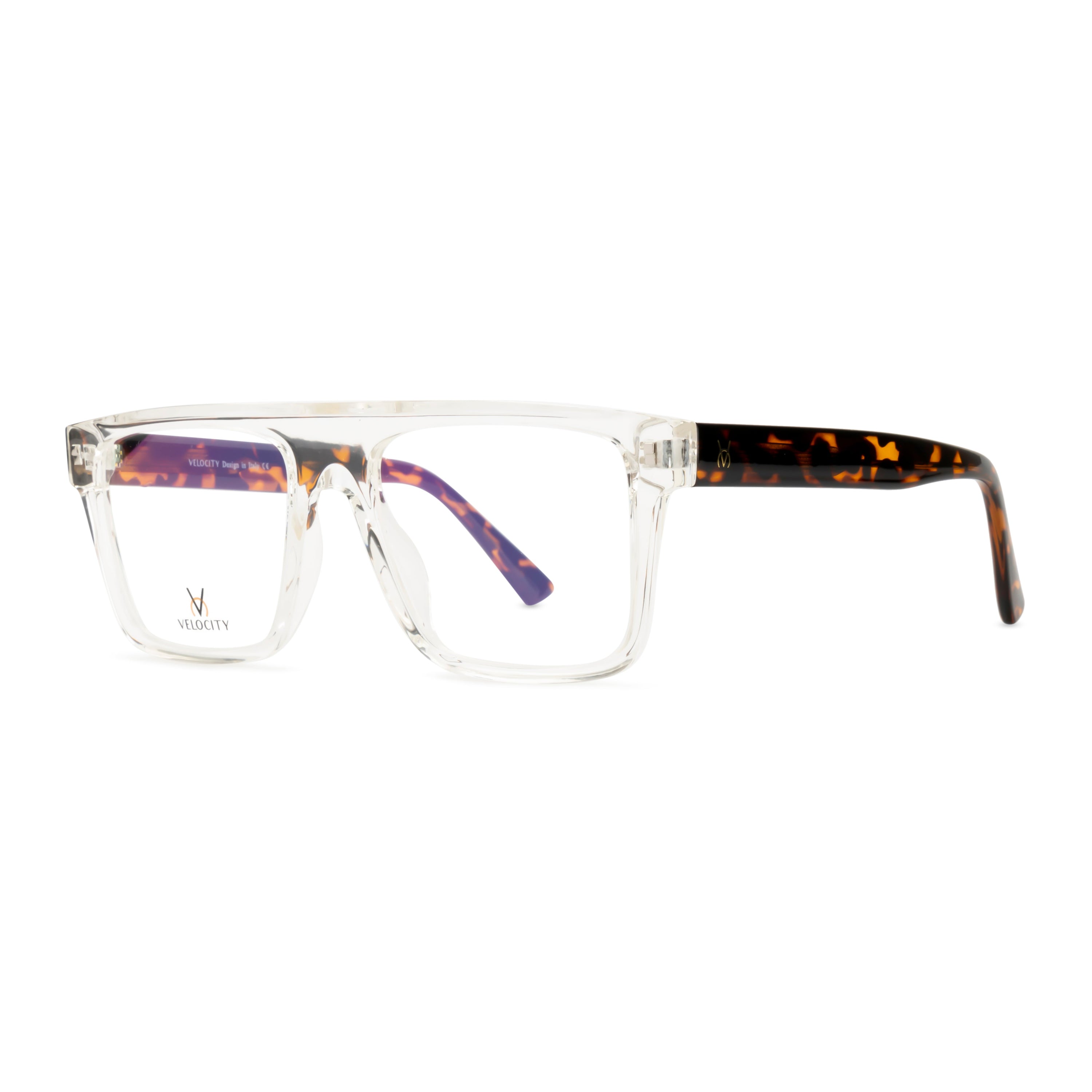 Velocity Square Full Rim Eyeglasses Black