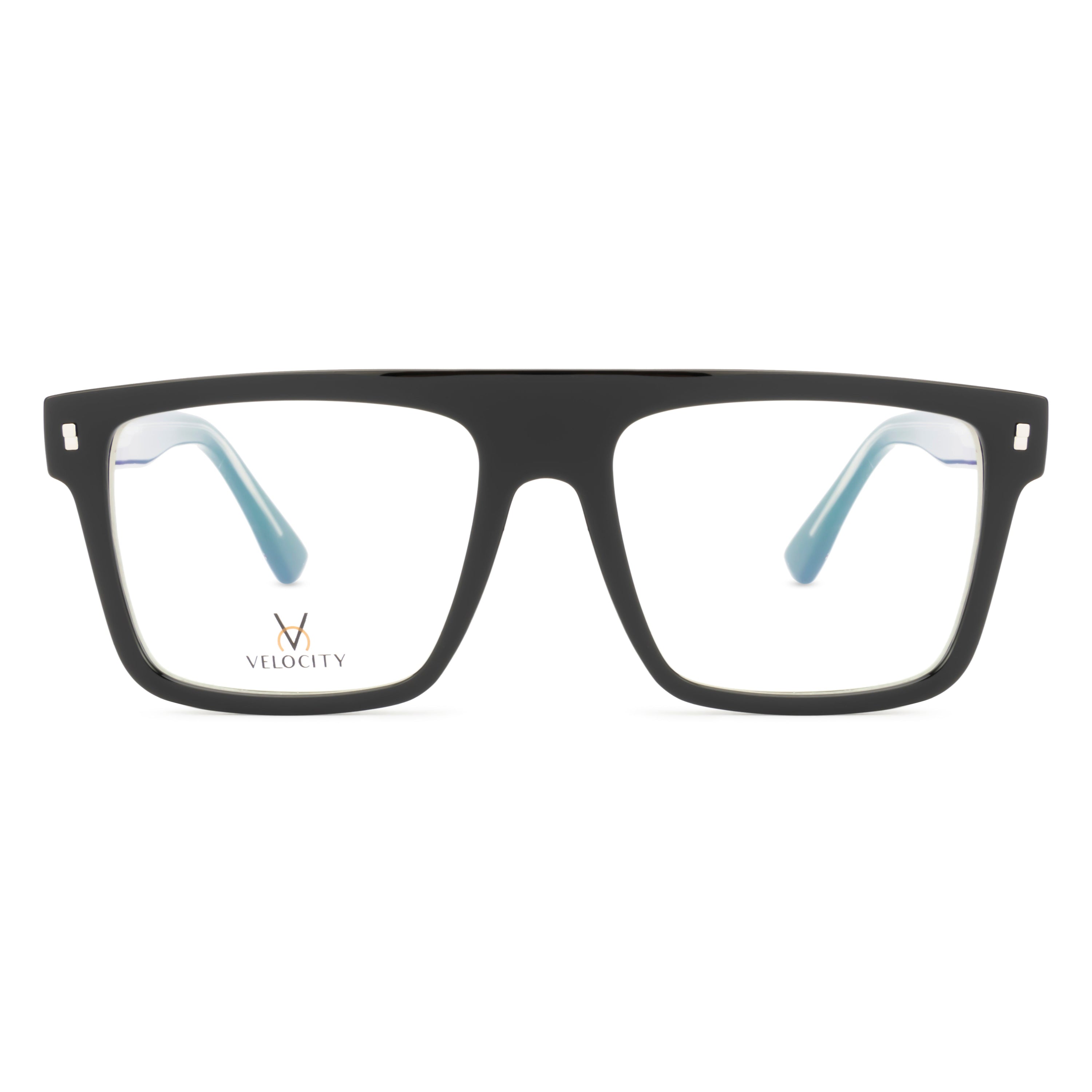 Velocity Square Full Rim Eyeglasses Black