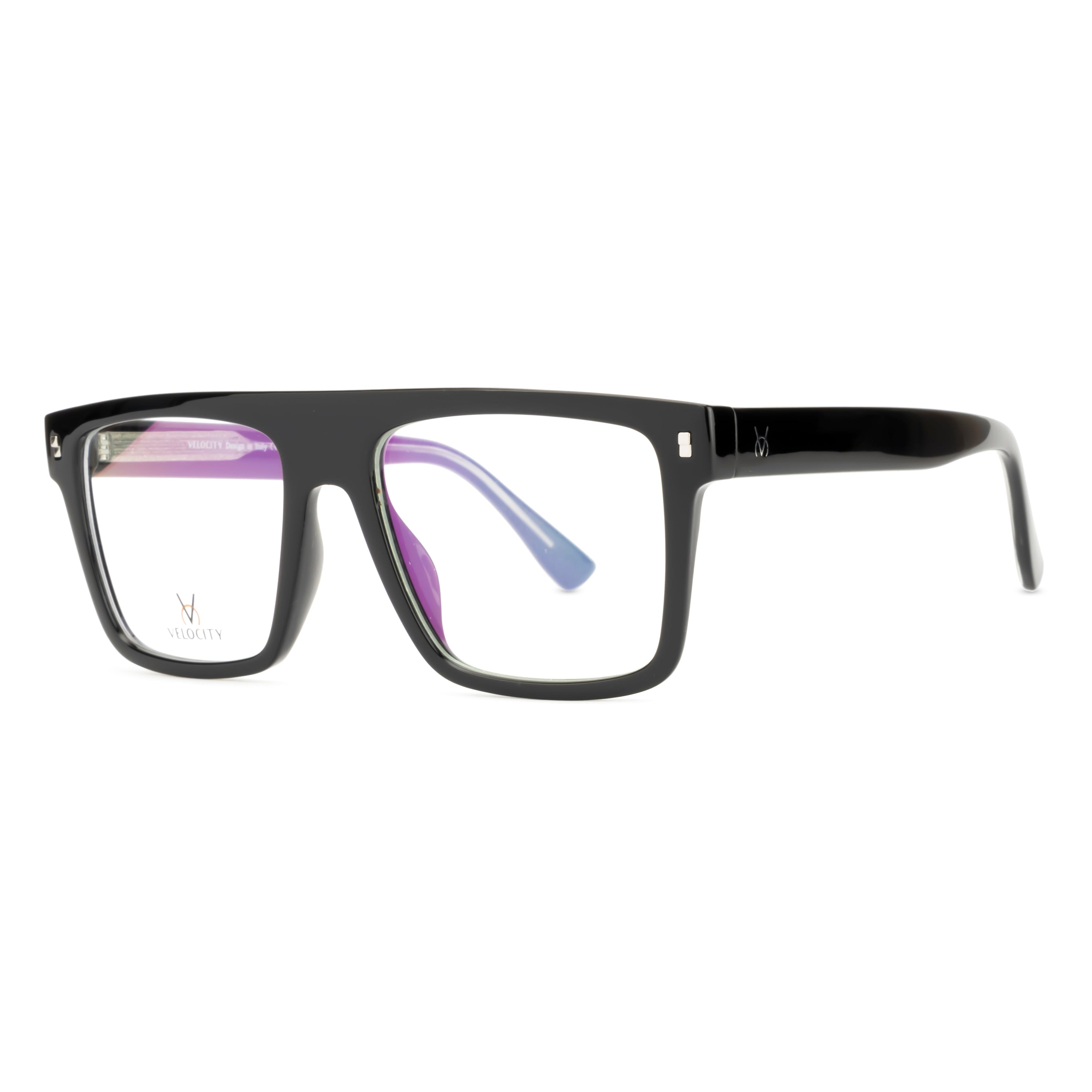 Velocity Square Full Rim Eyeglasses Black