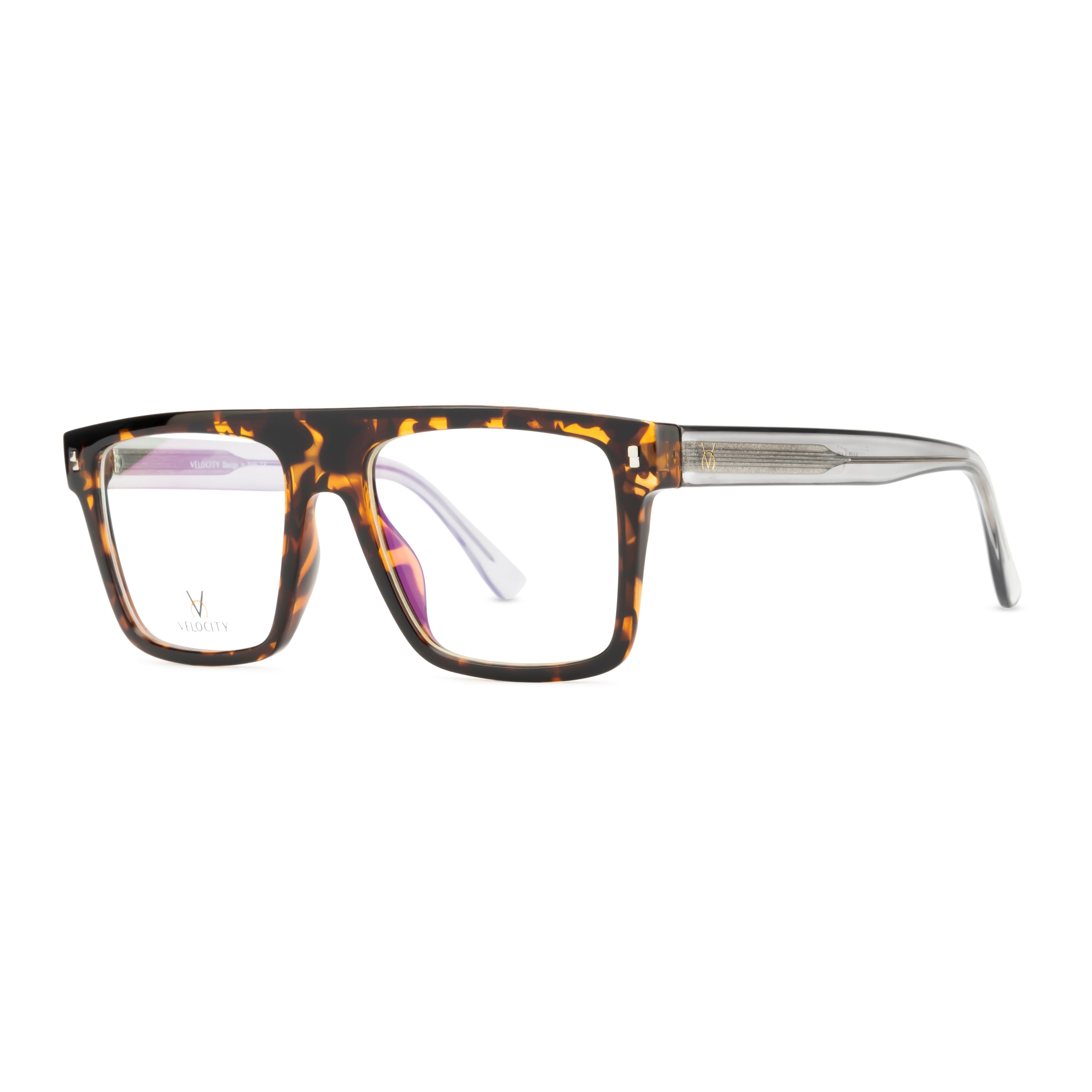 Velocity Square Full Rim Eyeglasses Black