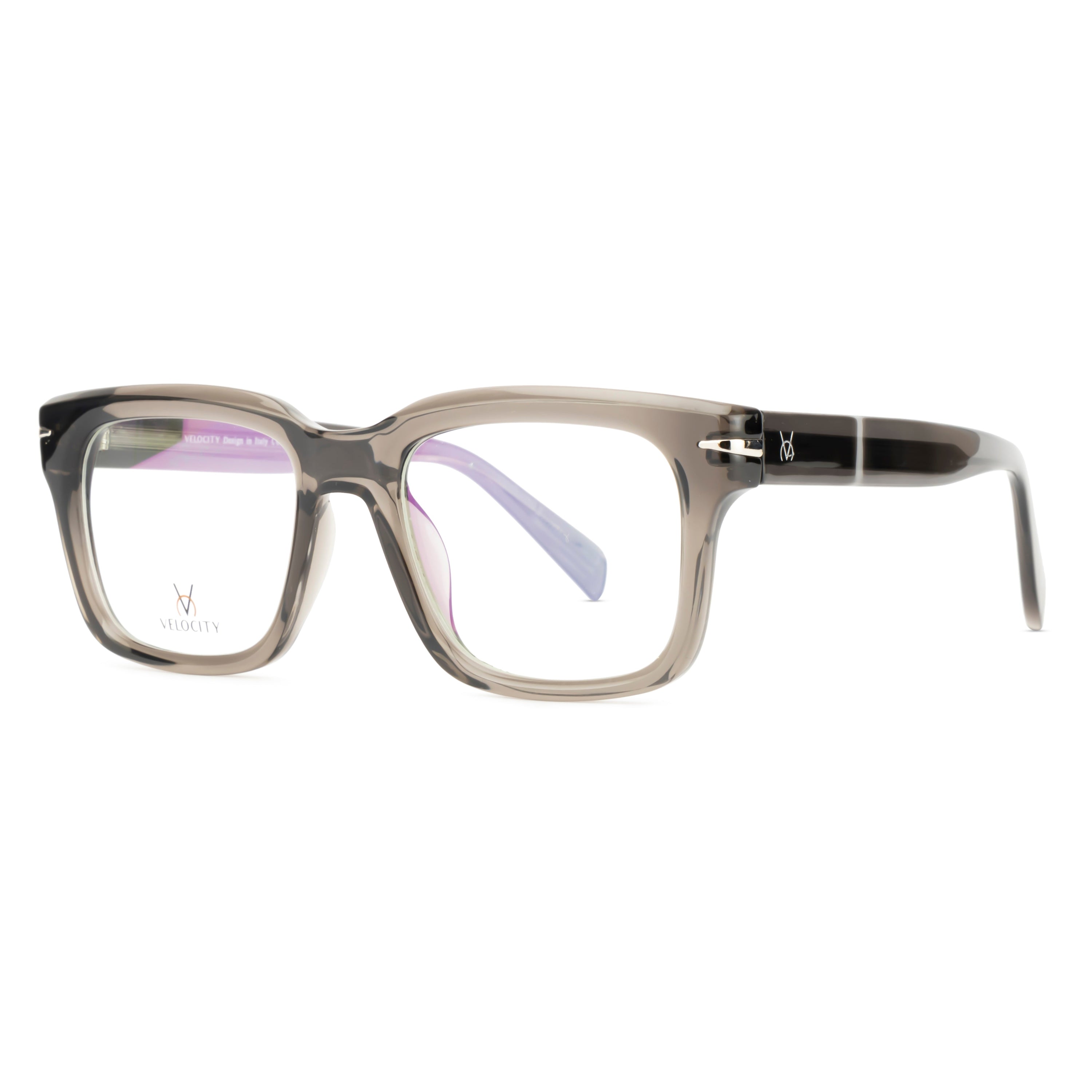Velocity Square Full Rim Eyeglasses - Grey