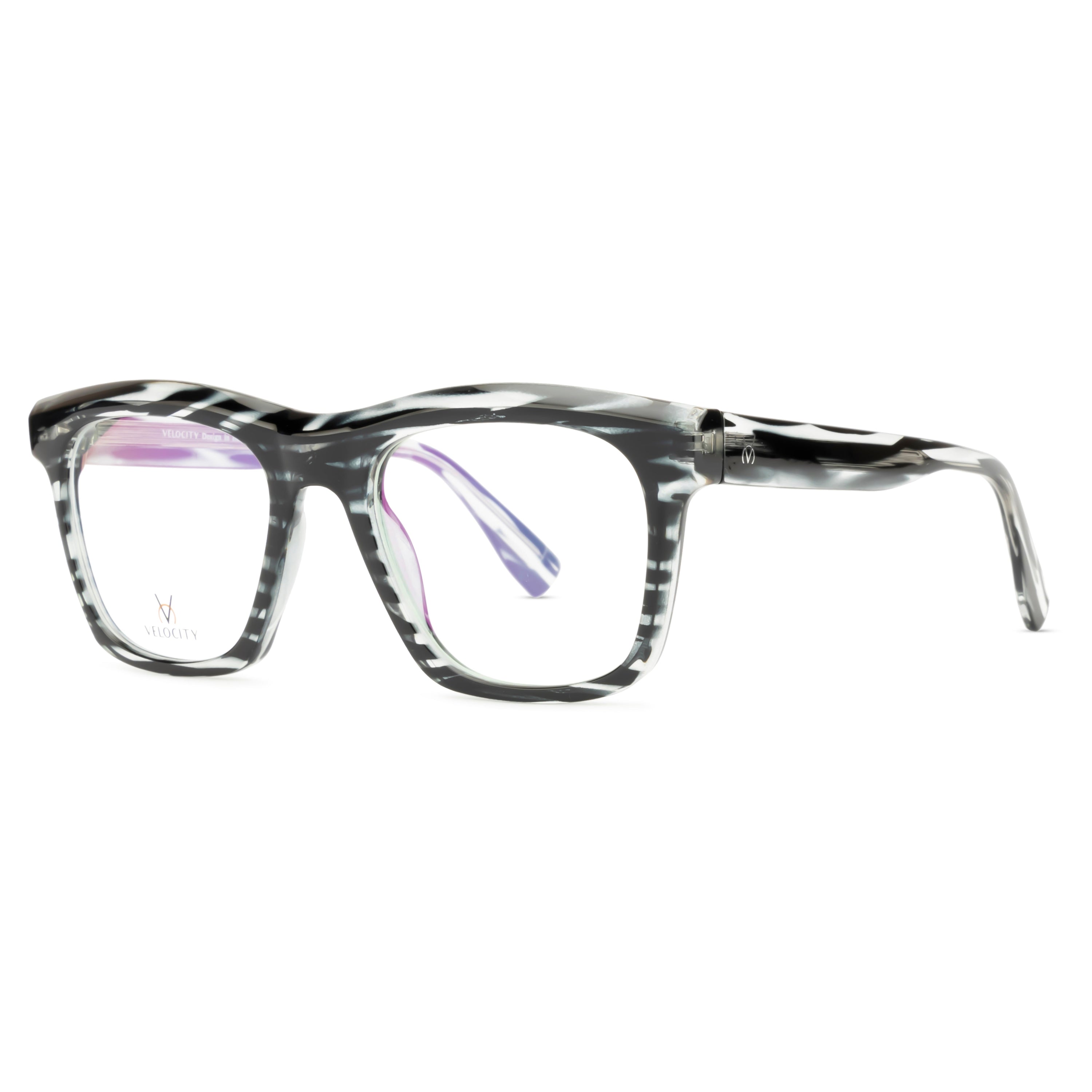 Velocity Square Full Rim Eyeglasses - Brown