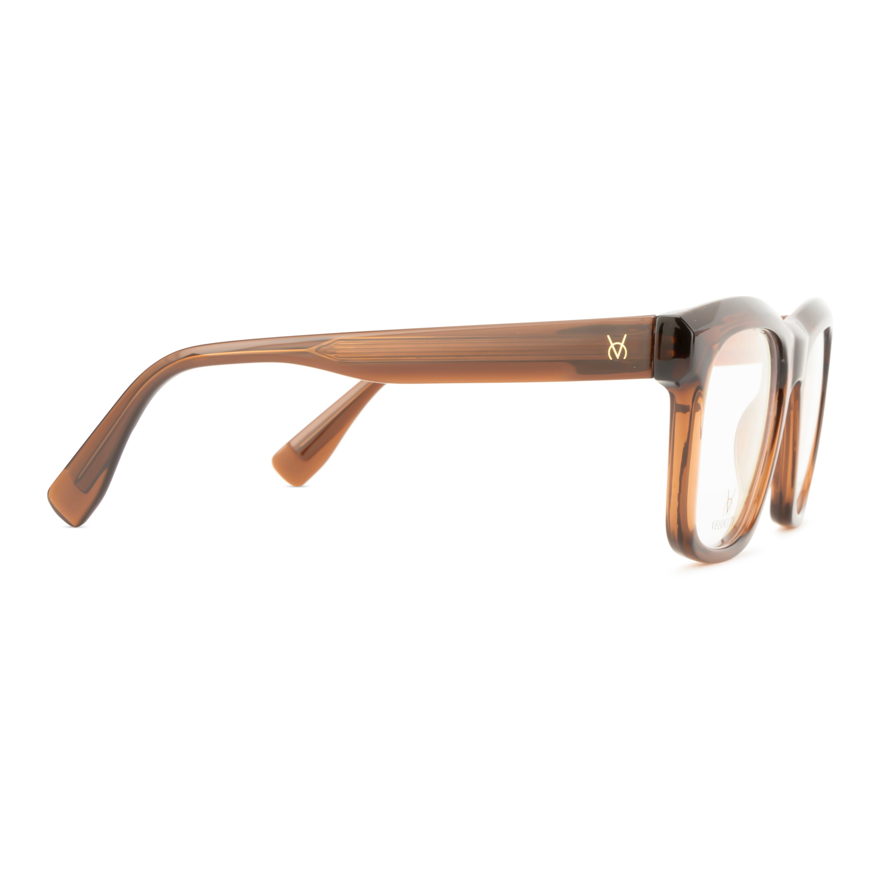 Velocity Square Full Rim Eyeglasses - Brown