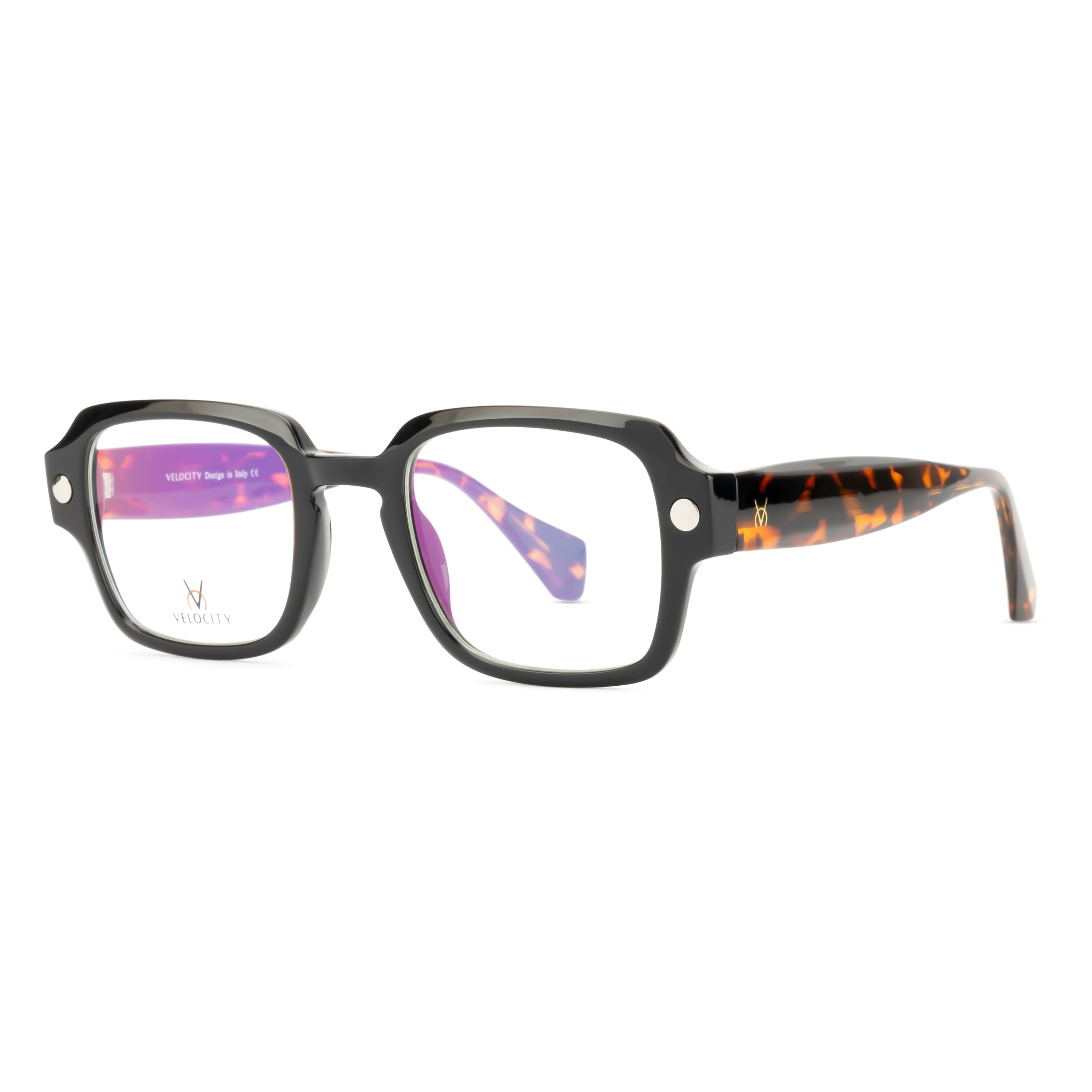 Velocity Rectangle Full Rim Eyeglasses For Unisex