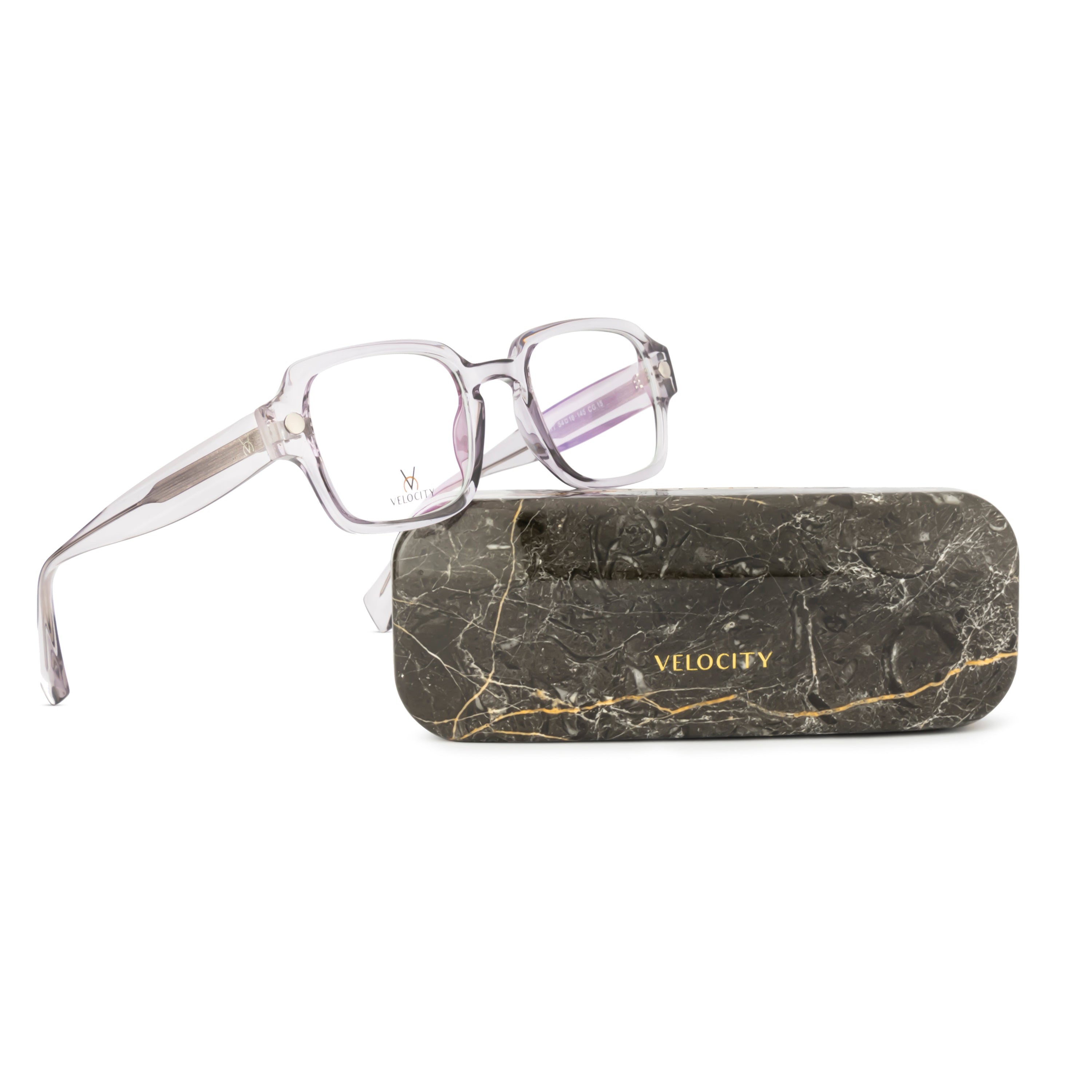 Velocity Rectangle Full Rim Eyeglasses For Unisex