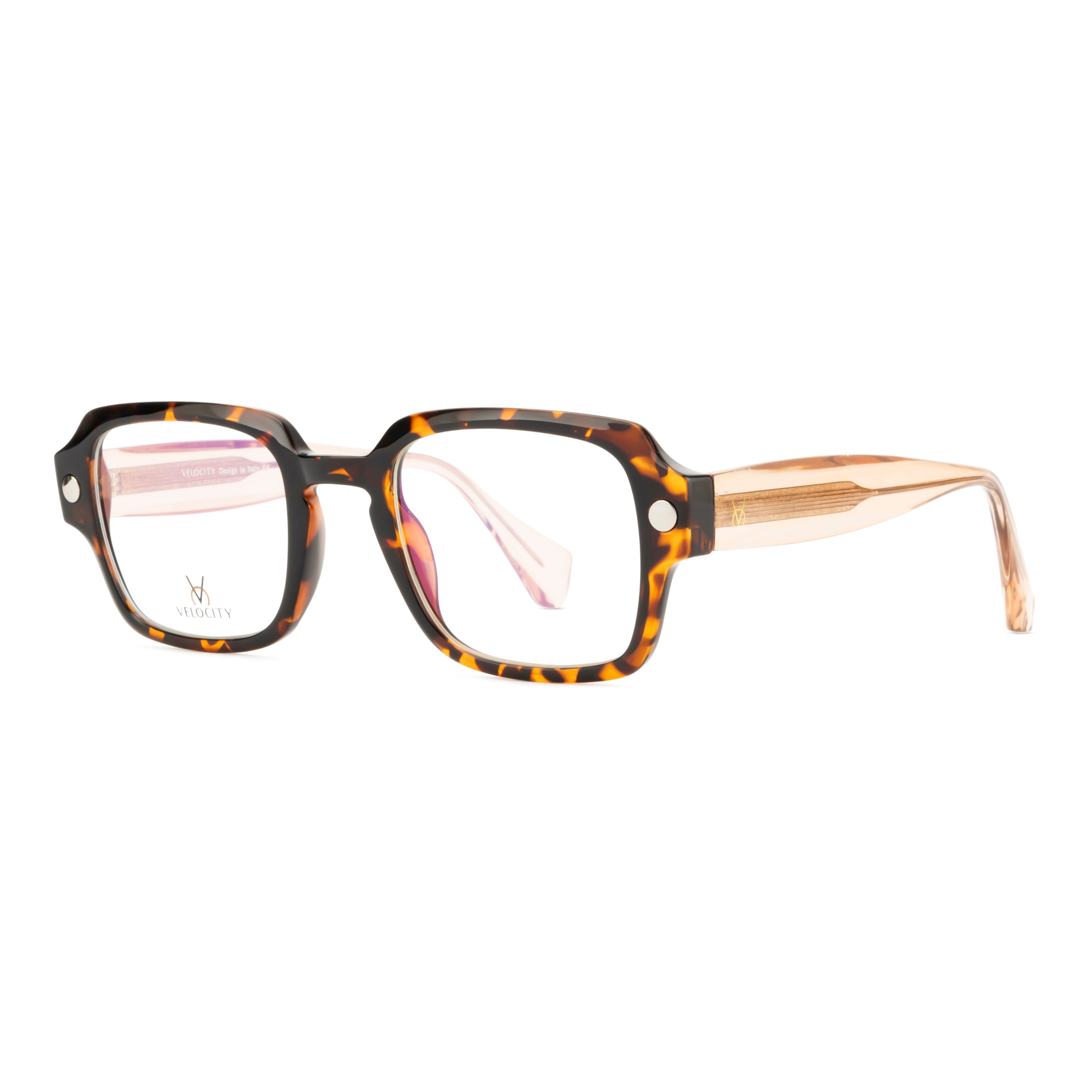 Velocity Rectangle Full Rim Eyeglasses For Unisex