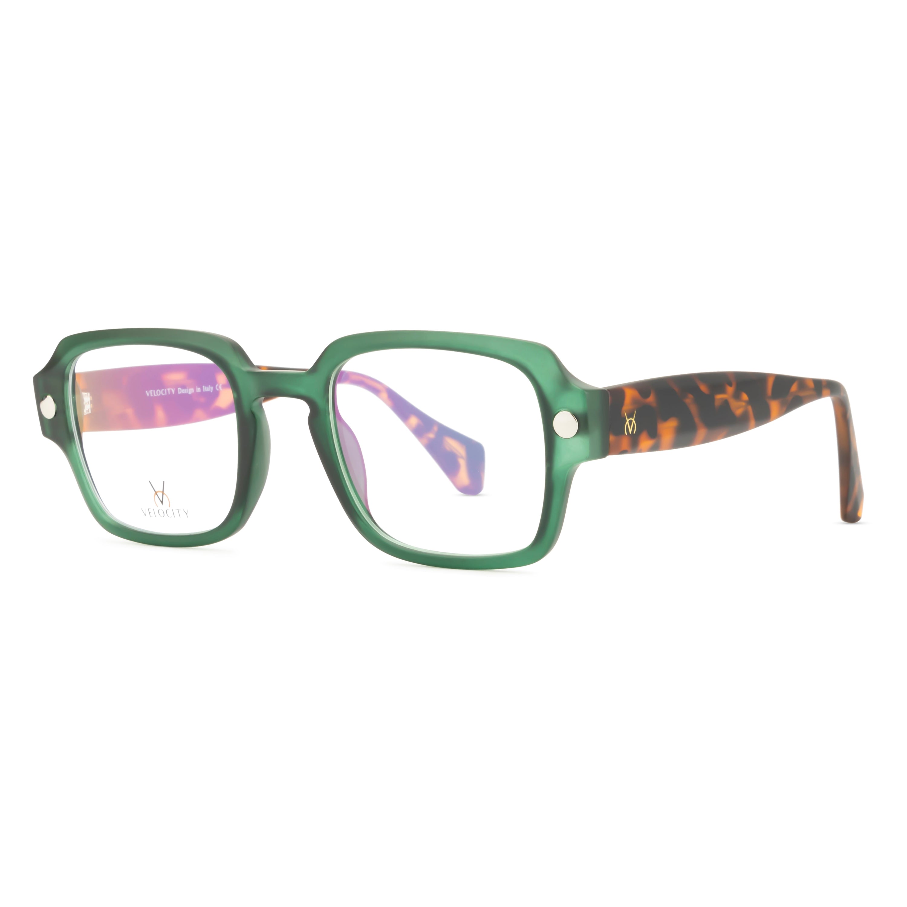 Velocity Rectangle Full Rim Eyeglasses For Unisex