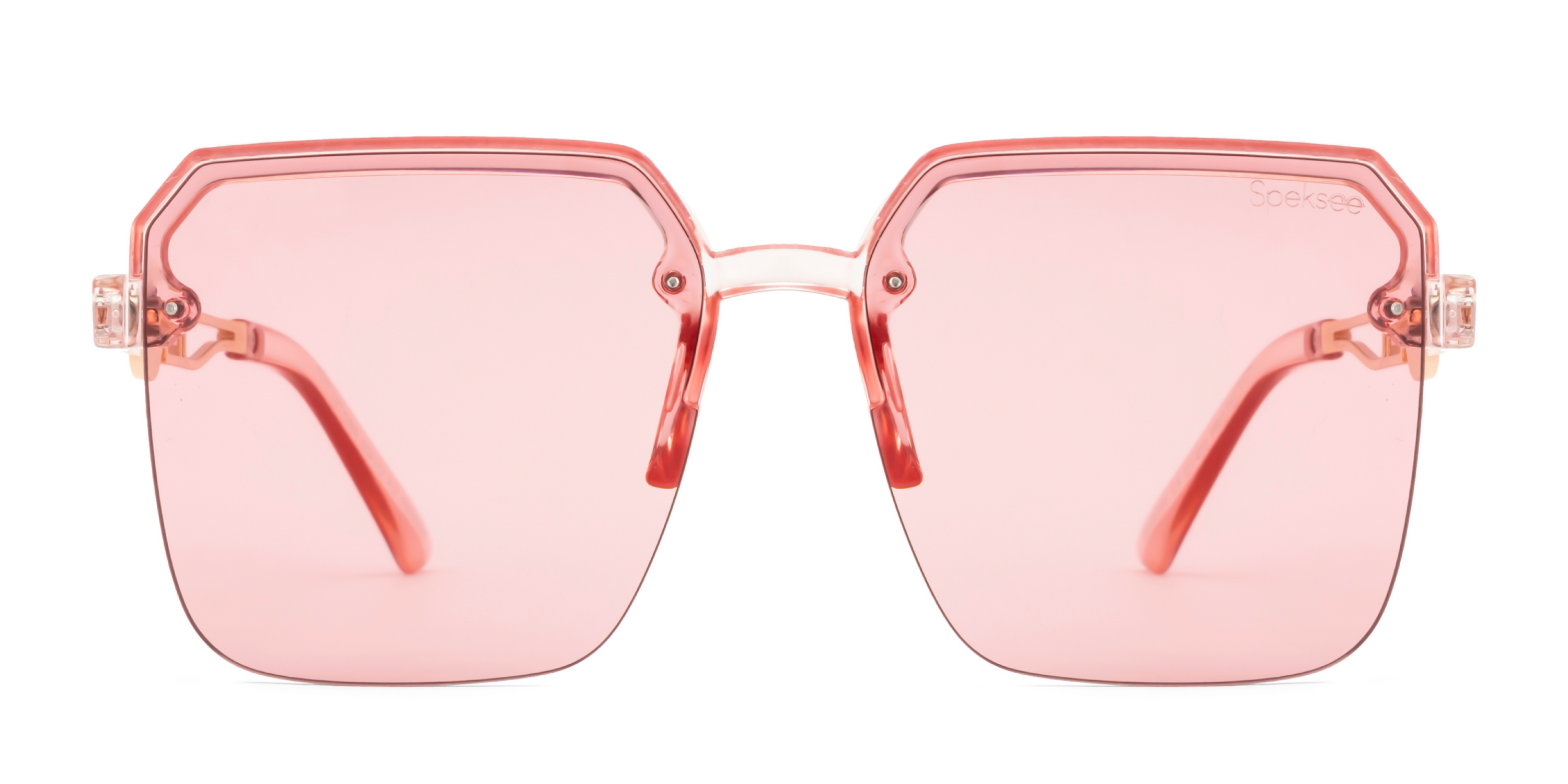 Speksee Half Rim Retro Square Sunglass