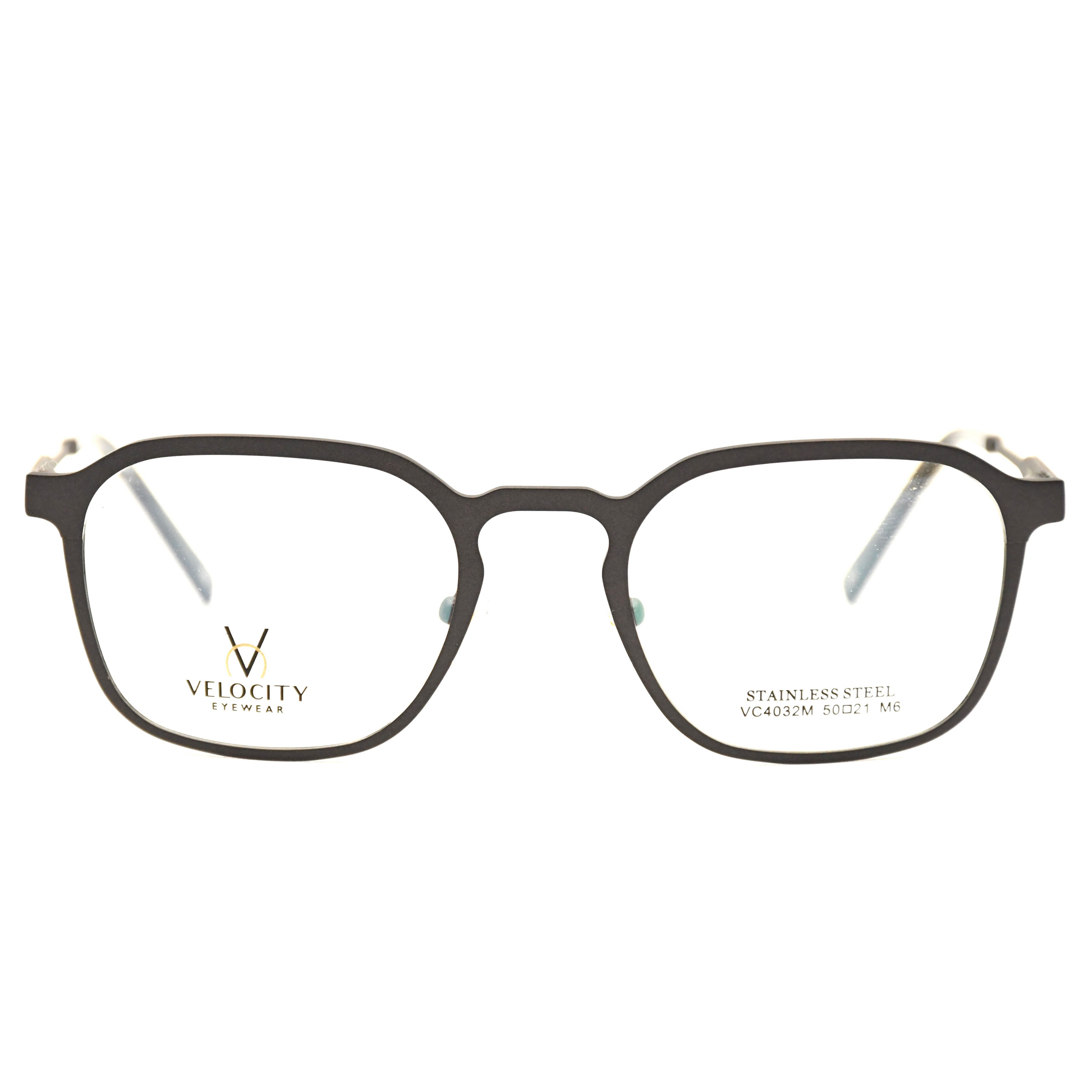 Velocity Rectangle Full Rim Metal Eyeglasses - 4032M-M6