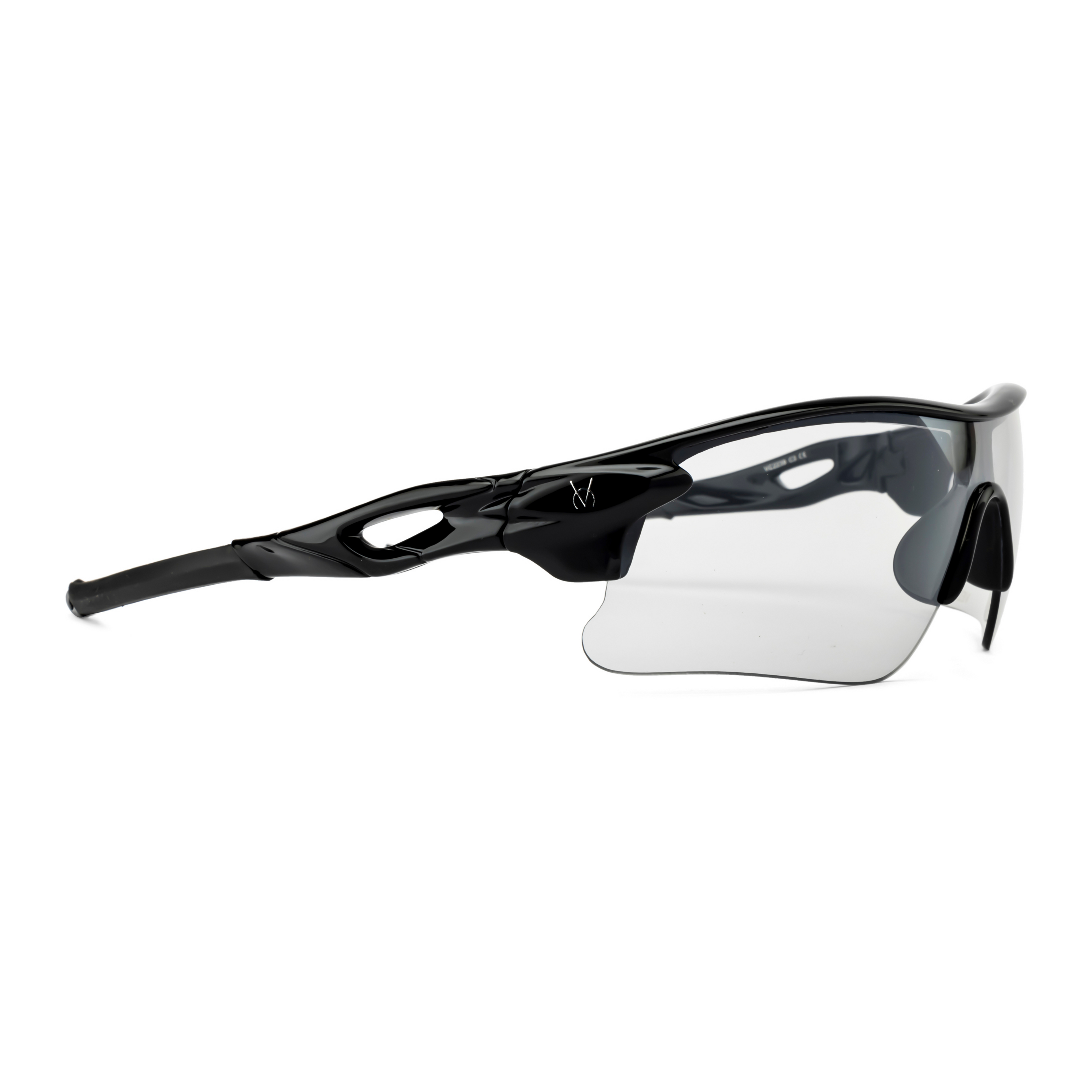 Velocity Sunglasses | Black and Transparent | 100% UV Protected | Polycarbonate Sports Sunglasses for Men