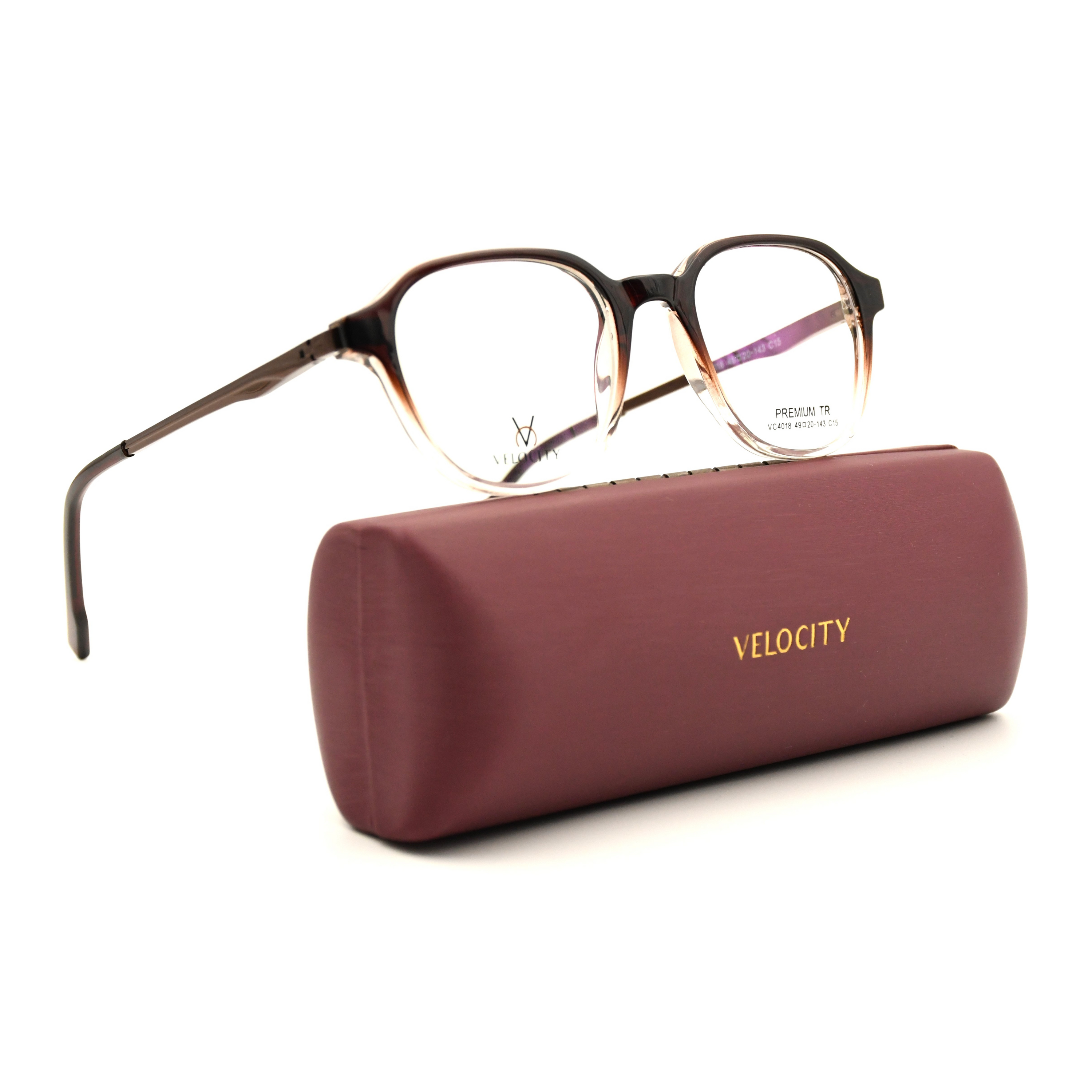 Velocity Rectangle Full Rim Eyeglasses - 4018-C15