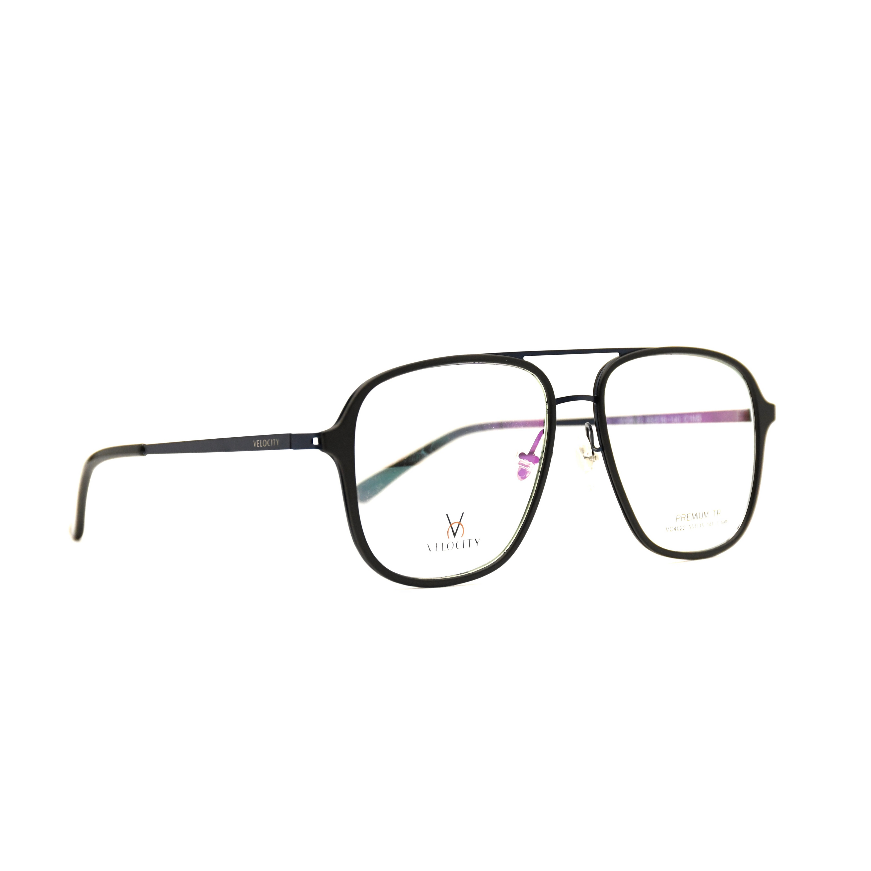 Velocity Rectangle Full Rim Eyeglasses - 4022-C1MB