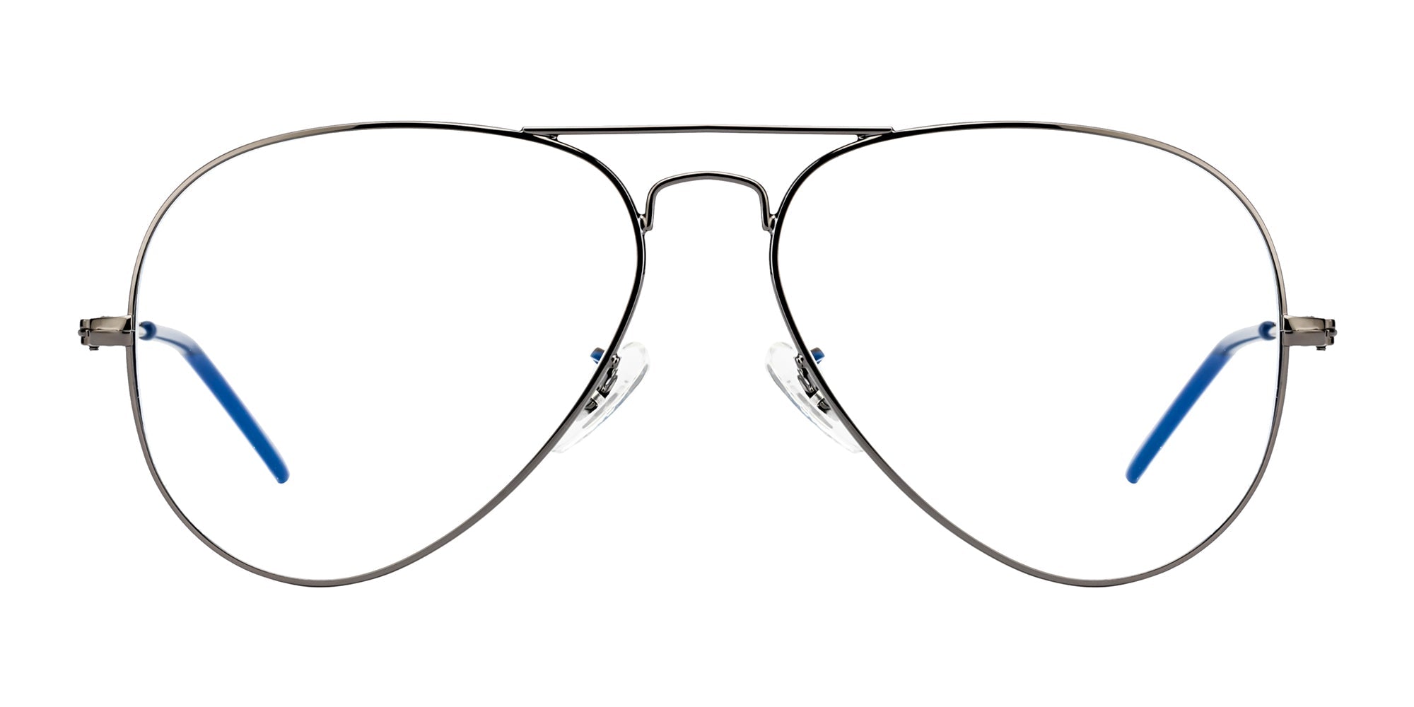 Velocity Full Rim Aviator Anti Glare  Blue Cut VHS892 Computer Glass Brown Frame