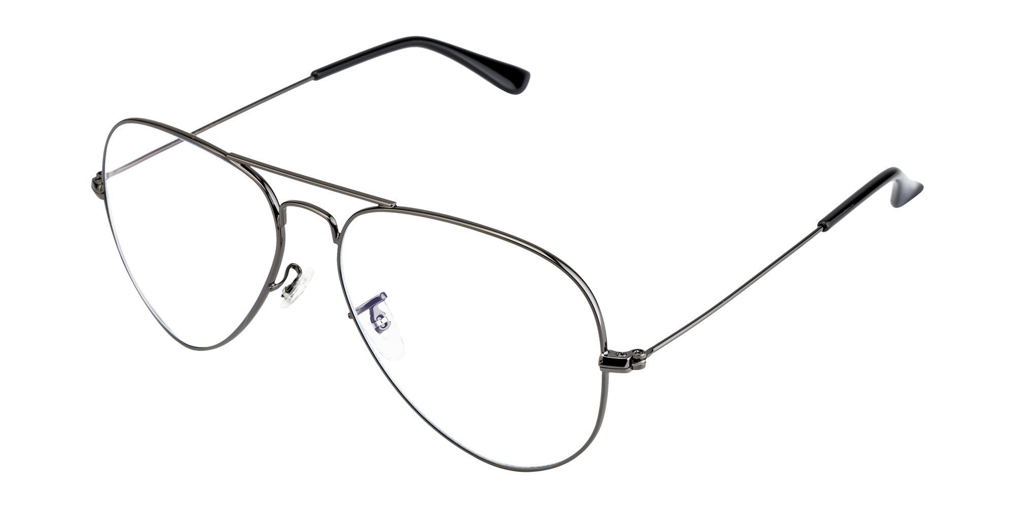 Velocity Full Rim Aviator Anti Glare  Blue Cut VHS892 Computer Glass Brown Frame